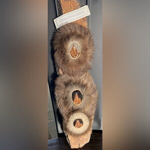 Black Cottonwood Bark Carving Spirit Masks 3 Generations Signed  David L Hendren